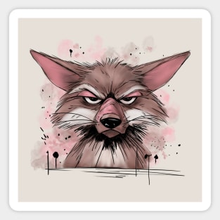 Grumpy Coyote Magnet